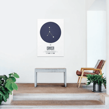 Load image into Gallery viewer, Cancer Star Sign Art Print mockup