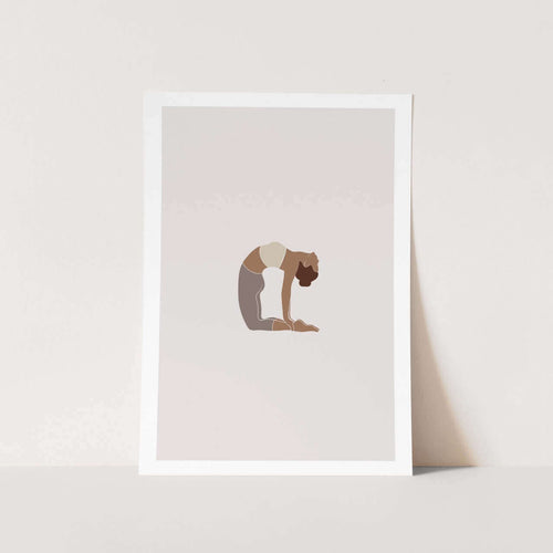 Camel Pose Art Print