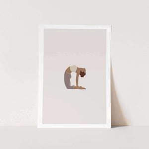 Camel Pose Art Print