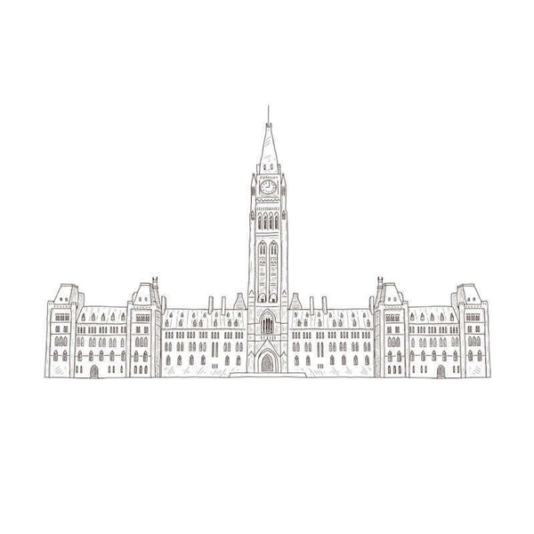 Canada Landmark Travel Art Print