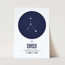 Load image into Gallery viewer, Cancer Star Sign Art Print 
