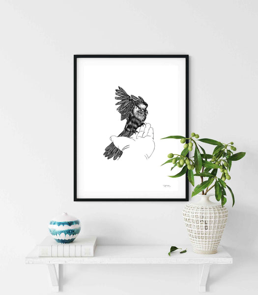Cape Sparrow by JMB Art Print