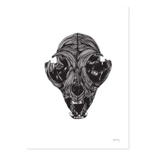 Load image into Gallery viewer, Cat Skull by JMB Art Print