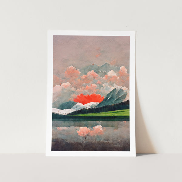 Cherry Blossom Clouds Art Print