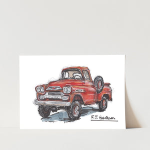 Chev Apache 4x4 Car Art Print