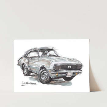Chev Camaro SS Car Art Print