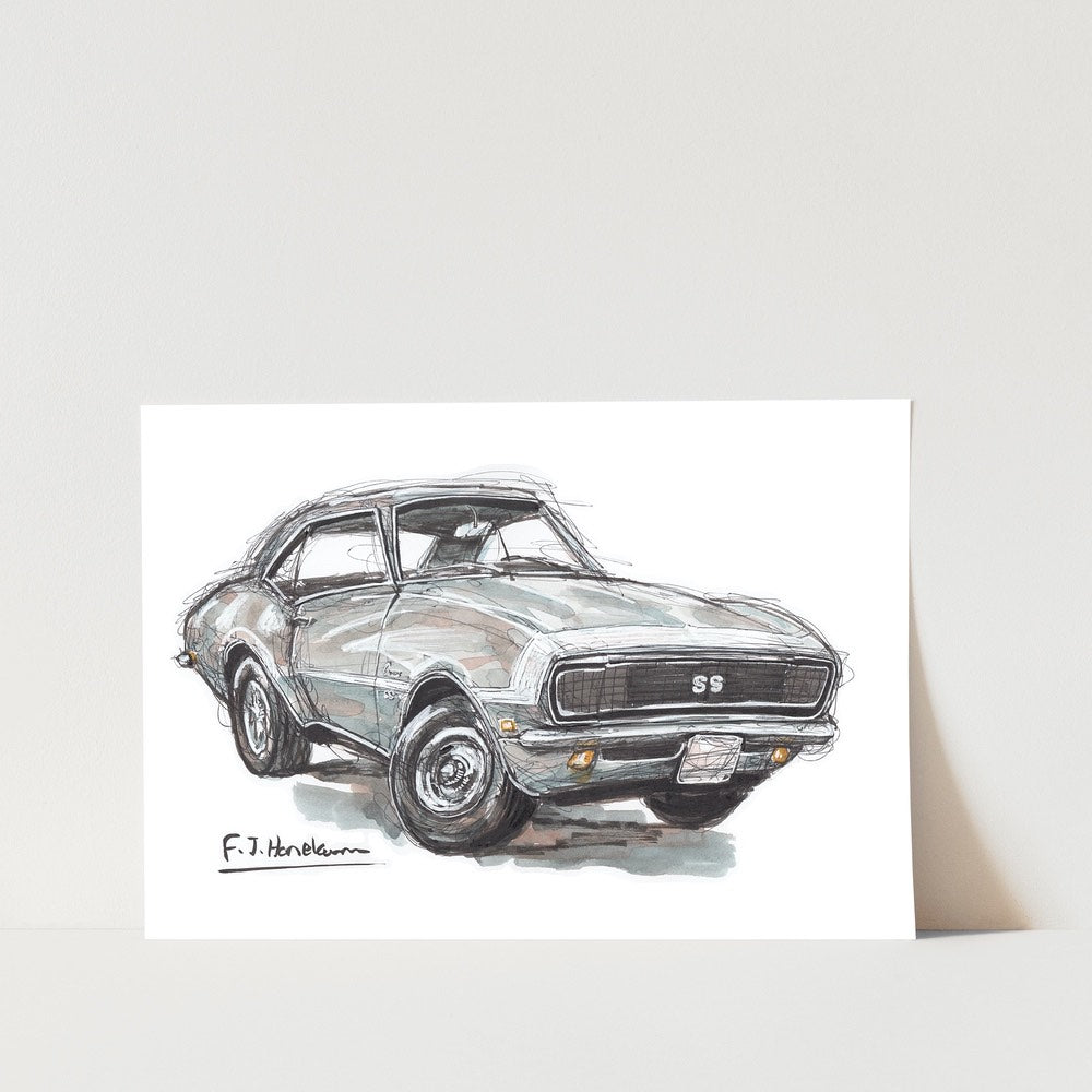 Chev Camaro SS Car Art Print