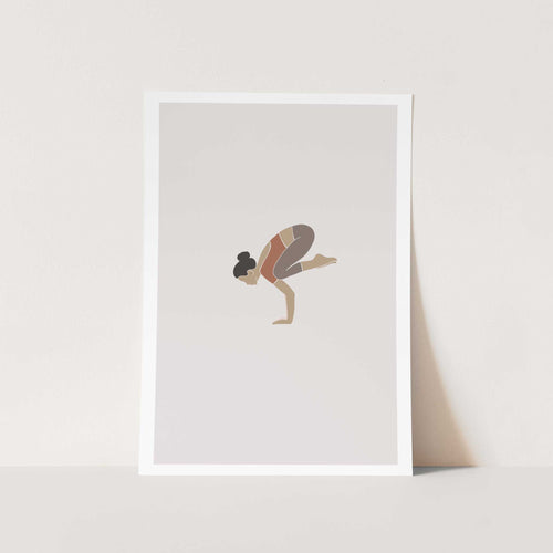 Crow Pose Art Print