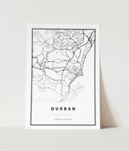 Load image into Gallery viewer, Durban Map Art Print