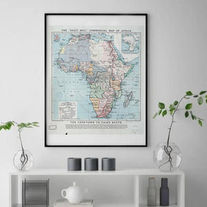 Daily Mail Map of Africa Art Print