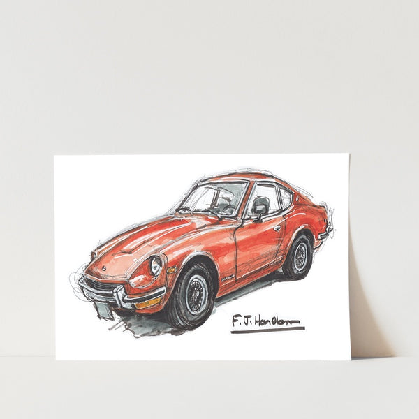 Datsun 240Z Car Art Print