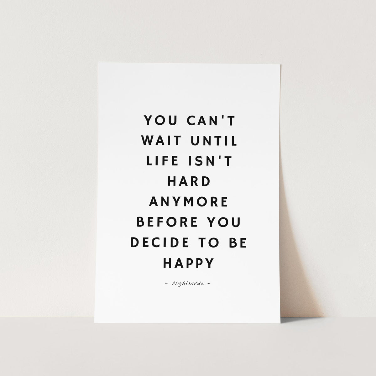 Decide to Be Happy Art Print