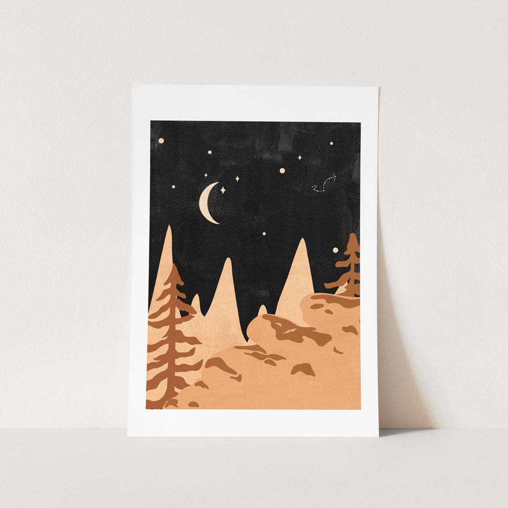 Forest Night Art Print