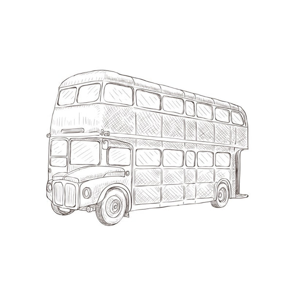 England London Bus Travel Art Print