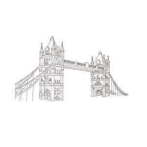 England London Bridge Landmark Travel Art Print