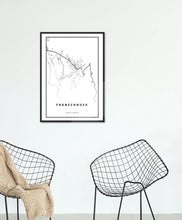 Load image into Gallery viewer, Franschhoek Map Art Print