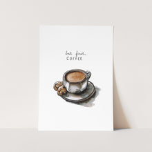 Load image into Gallery viewer, First Coffee by Mareli Art Print