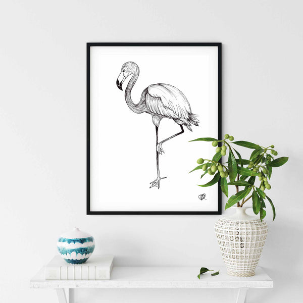Flamingo by Jenna Art Print
