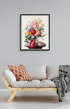 Load image into Gallery viewer, Flowers in a Glass Vase Art Print
