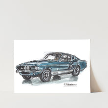 Load image into Gallery viewer, Ford Mustang Car Art Print