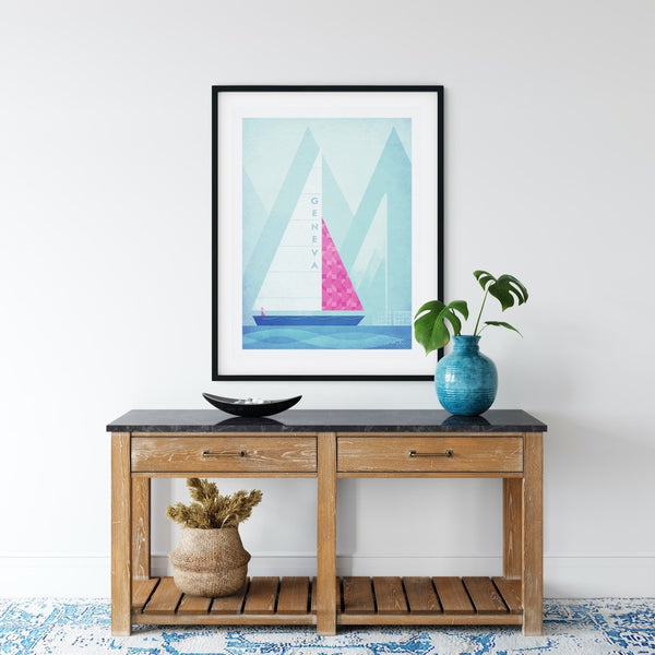 Geneva Art Print black frame