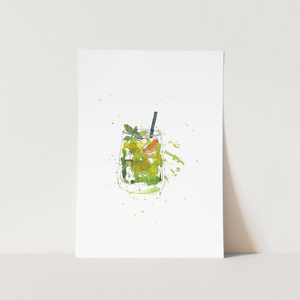 Gin & Tonic Watercolour Art Print