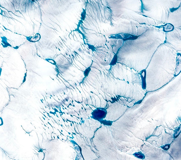 Greenland Ice Sheet Aerial Art Print