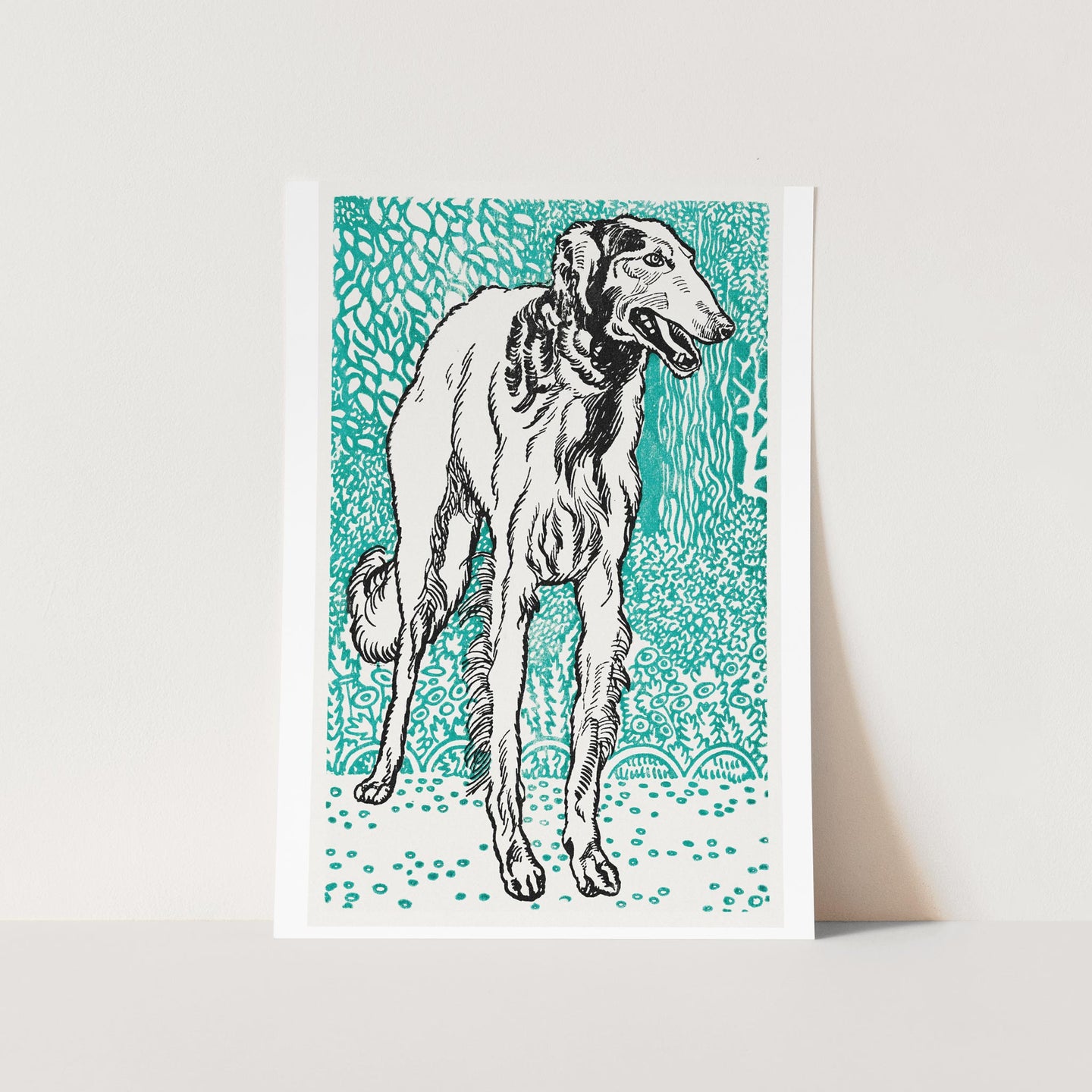 Greyhound 2 by Moriz Jung Art Print