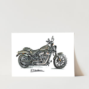 Harley Davidson Breakout Motorbike Art Print
