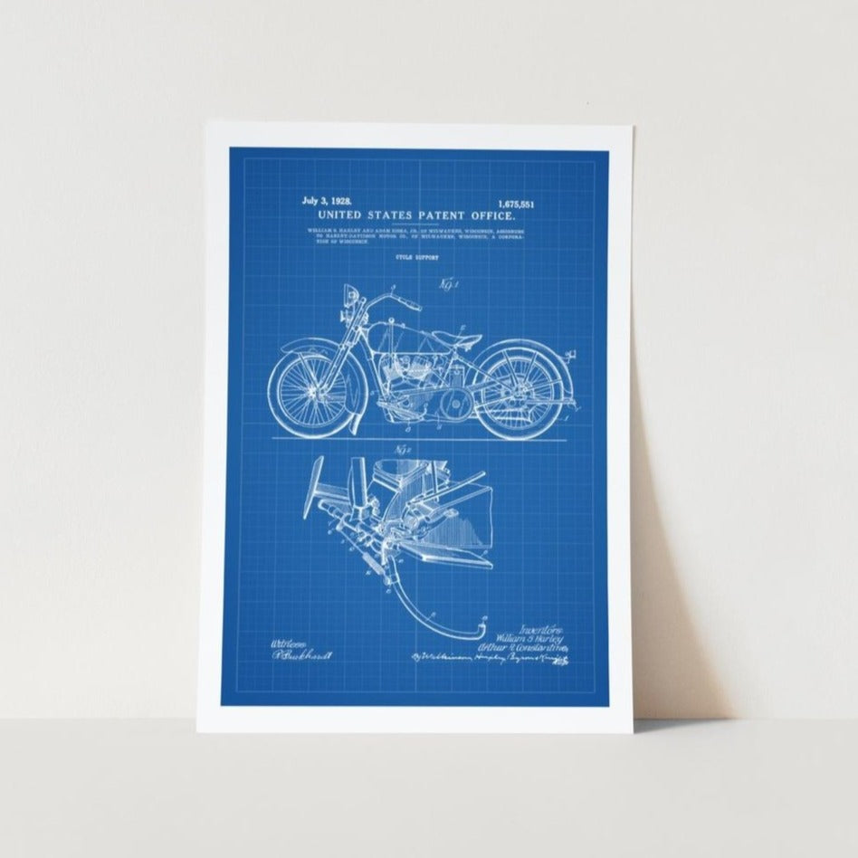 Harley Davidson Patent Art Print