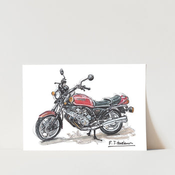 Honda CBX Motorbike Art Print