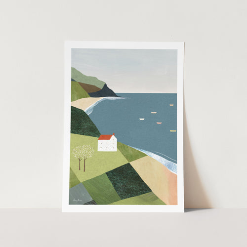 House on the Cliff Art Print
