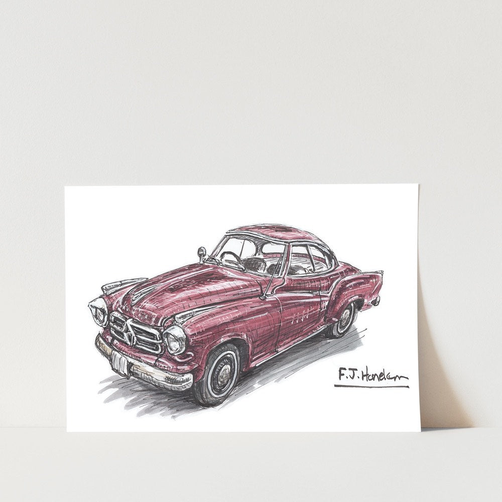 Isabella Borgward Coupe Car Art Print