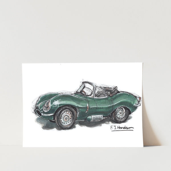 Jaguar XKSS Car Art Print