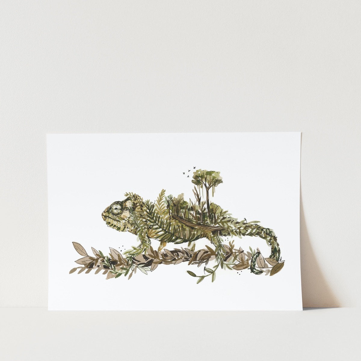 Knysna Chameleon by Mareli Art Print