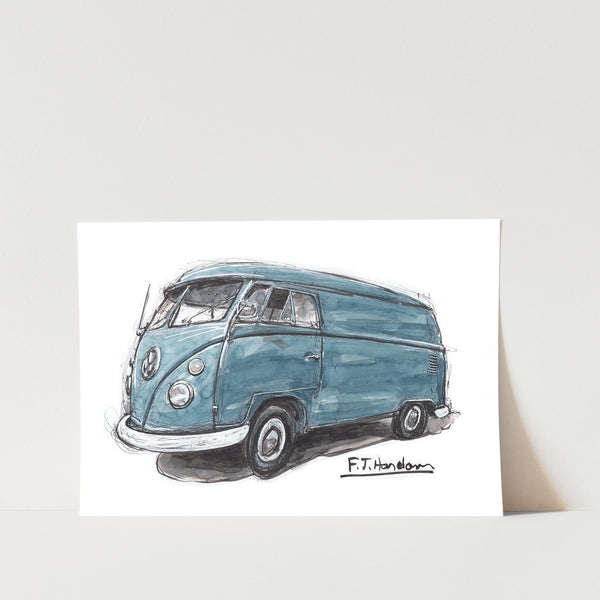Kombi Panelvan Car Art Print