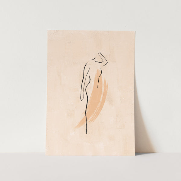 Lady Figure 1 Art Print