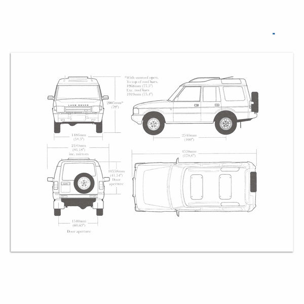 Land Rover Discovery 1996 Patent Art Print
