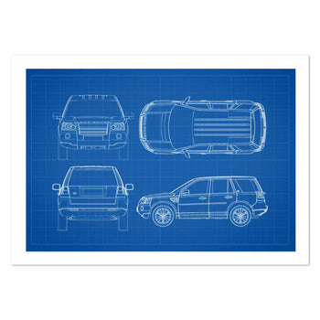 Land Rover Freelander 2 Patent Art Print