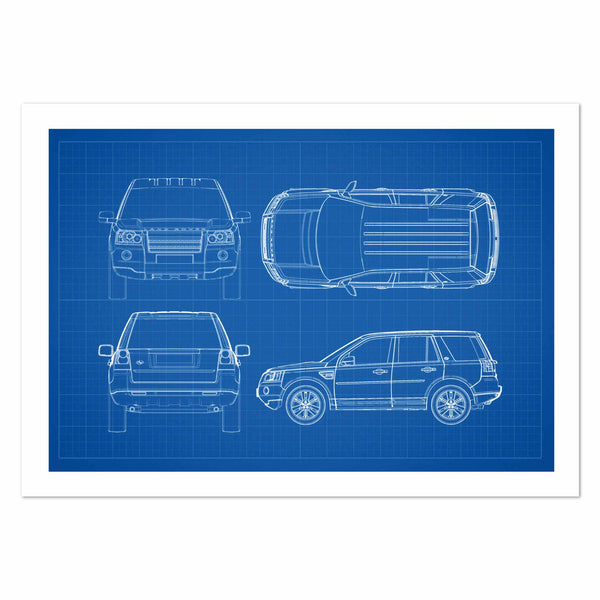 Land Rover Freelander 2 Patent Art Print
