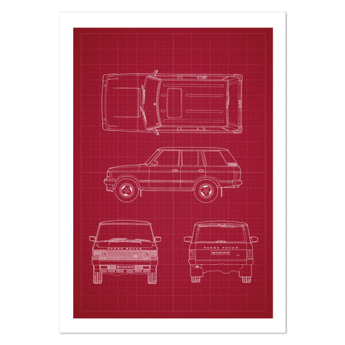 Land Rover Range Rover 1991 Patent Art Print