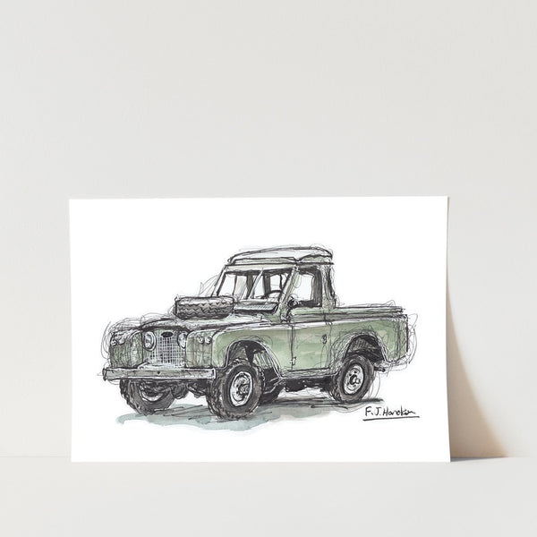 Land Rover Series 2 Car Art Print