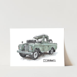 Land Rover Series 3 Car Art Print