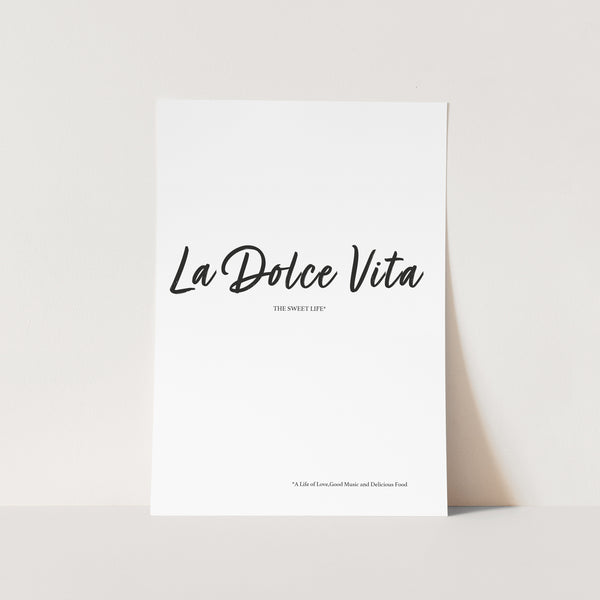 La Dolce Vita Art Print