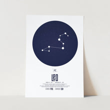 Load image into Gallery viewer, Leo Star Sign Art Print