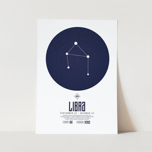 Libra Star Sign Art Print