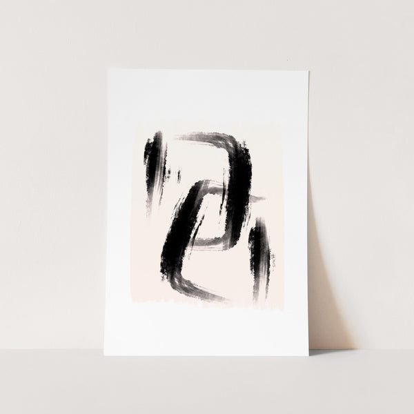 Linking Brush Strokes Art Print