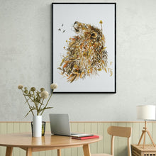 Load image into Gallery viewer, Lion by Mareli Art Print