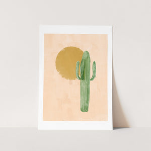 Lonely Cactus Art Print