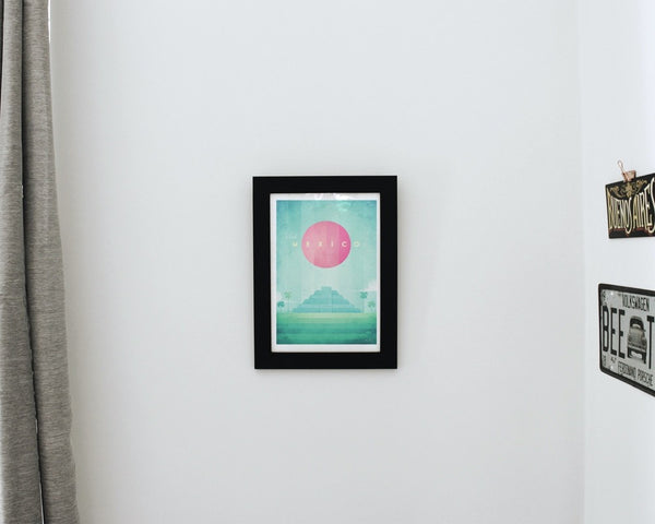 Mexico Art Print black frame